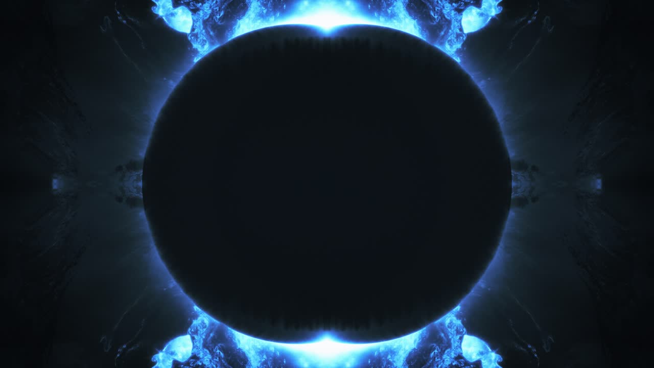 animación en bucle del espacio de la nebulosa del agujero negro