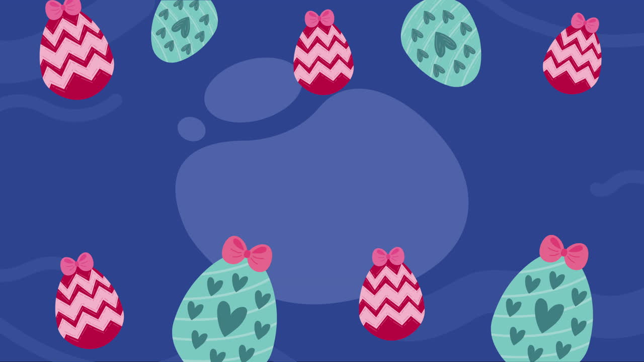 spring eggs painted frame animation