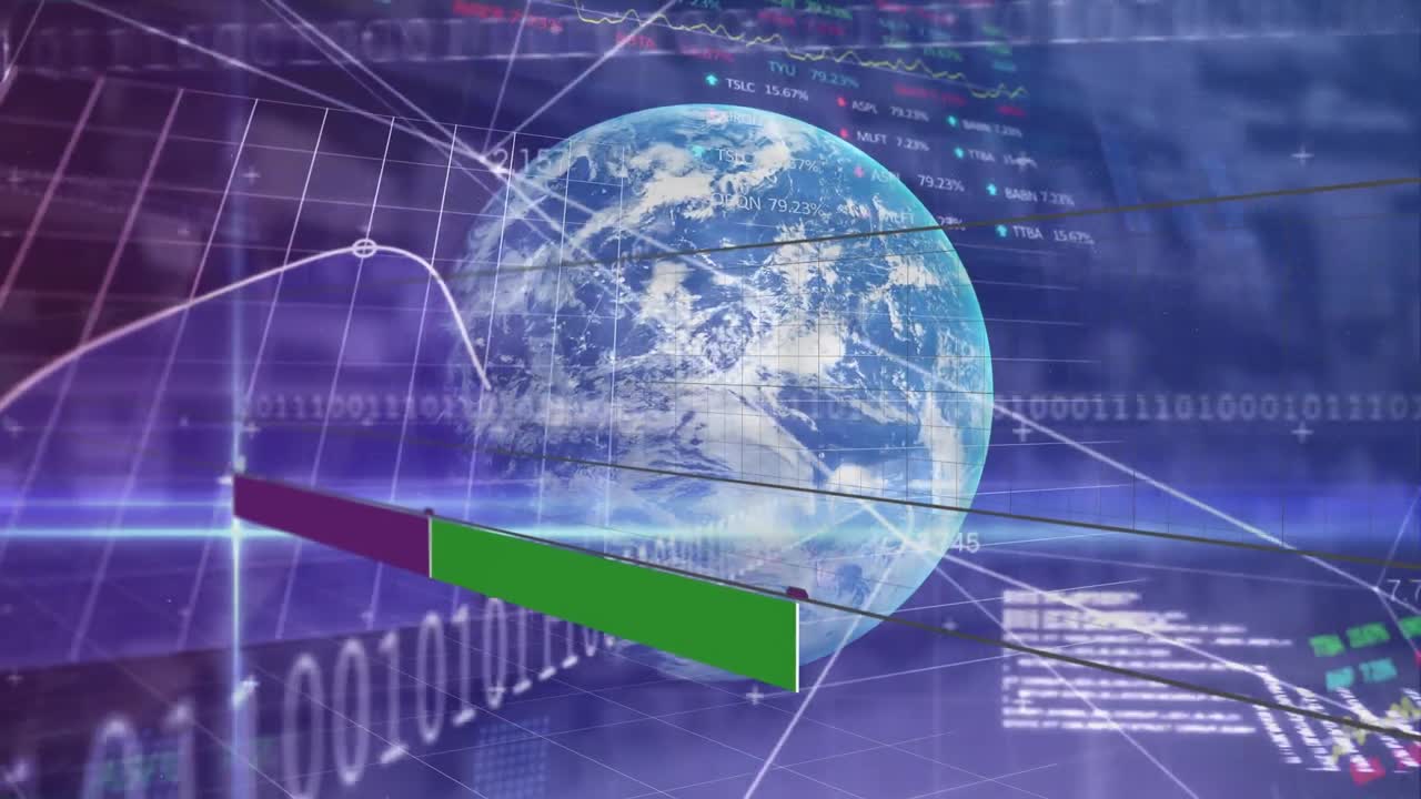 지구의 애니메이션, 바이너리 코딩 및 데이터 처리