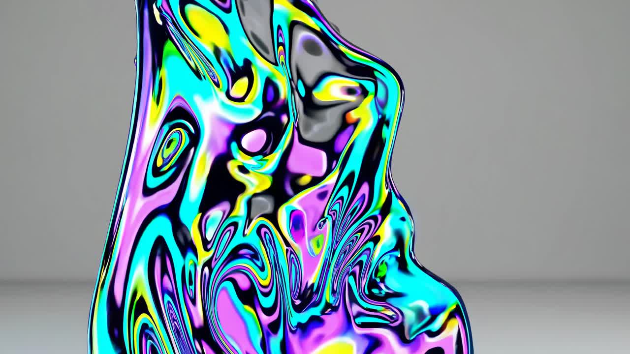 Abstract Liquid Metal Sculpture