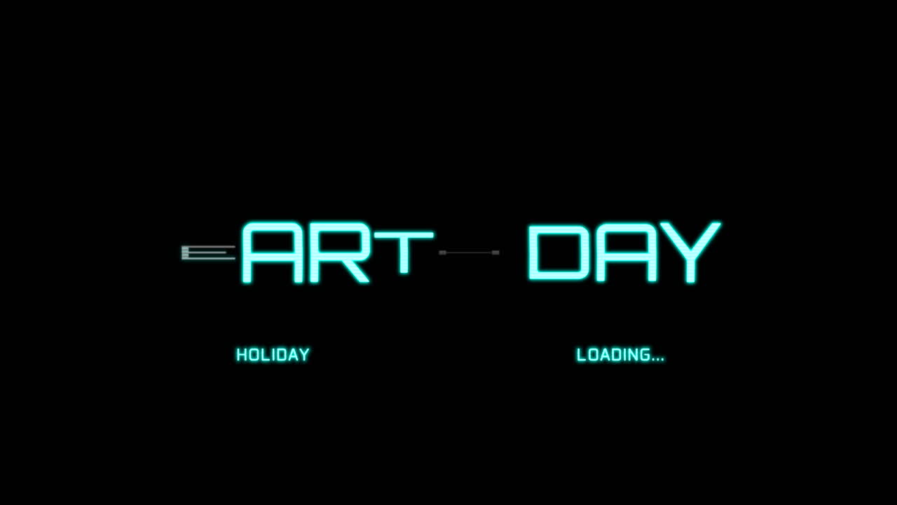 Earth Day on spaceship screen with HUD elements