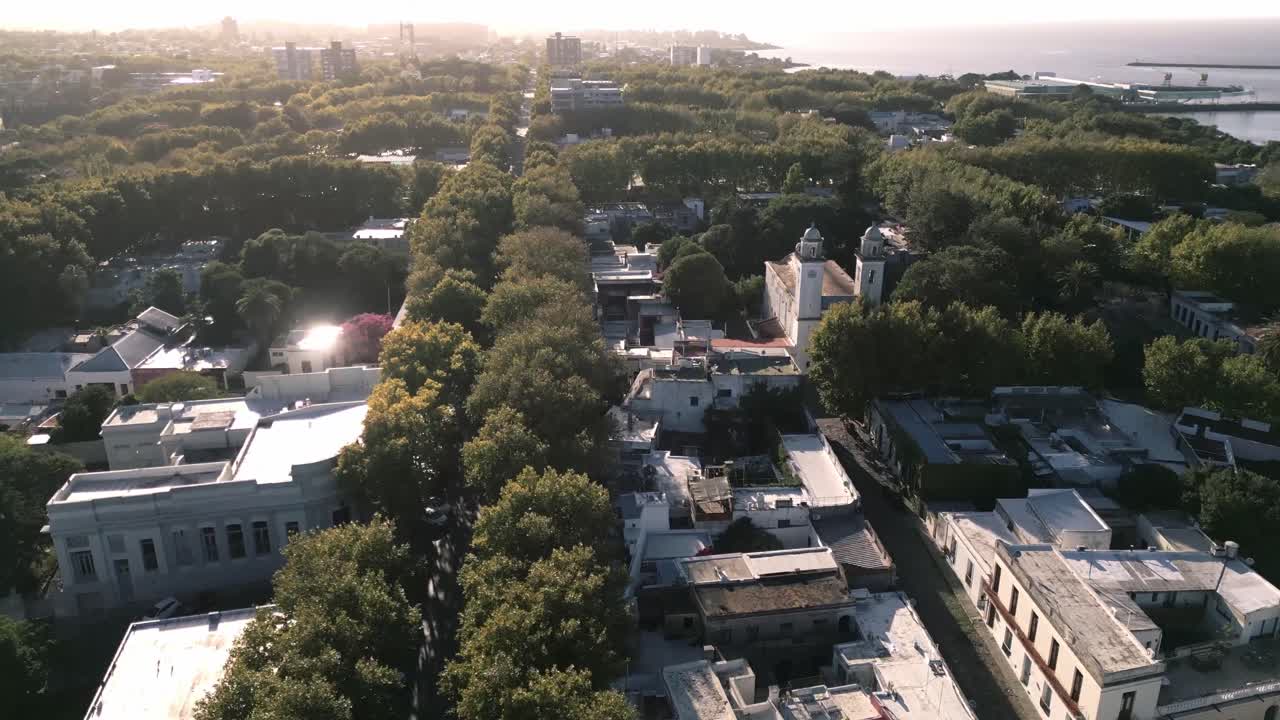 воздушный вид колонии дель сакраменто уругвай путешествие место отдыха