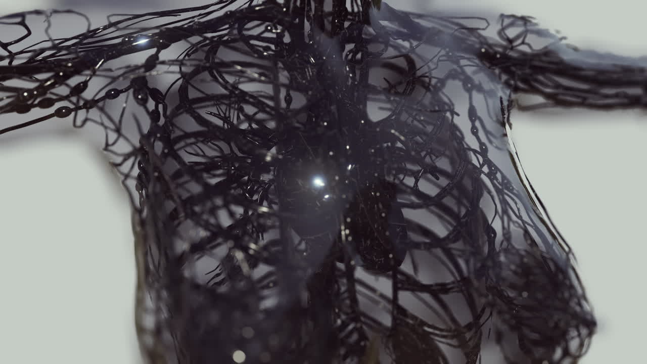 análisis de los vasos sanguíneos humanos exploración anatómica