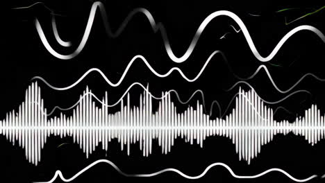 visualización de audio abstracto