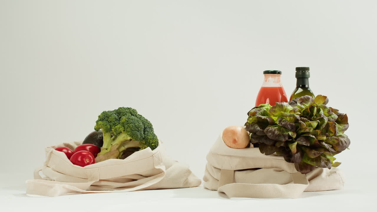 Grocery Shopping with Reusable Bags