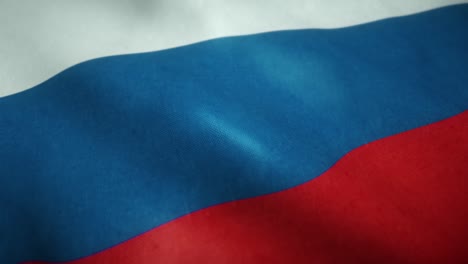 flag of russia waving in the wind