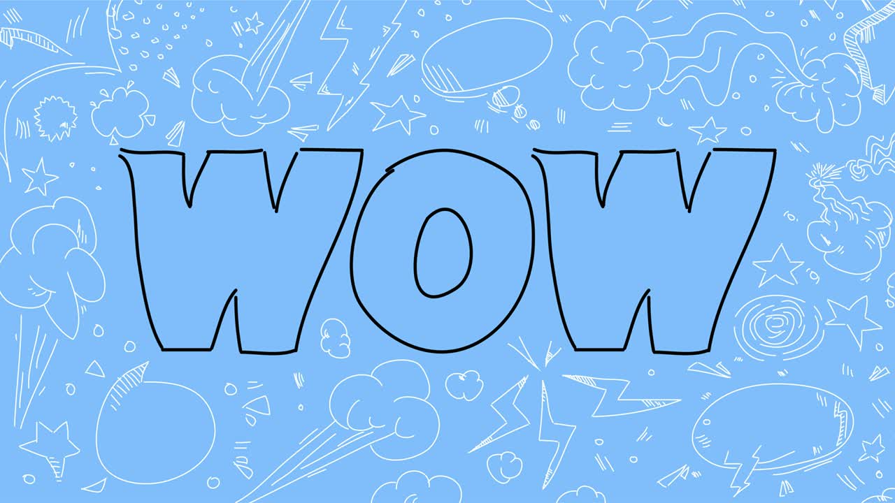 "와우"라는 단어를 어보세요.