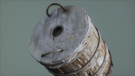 Old-used-rusted-wooden-bucket