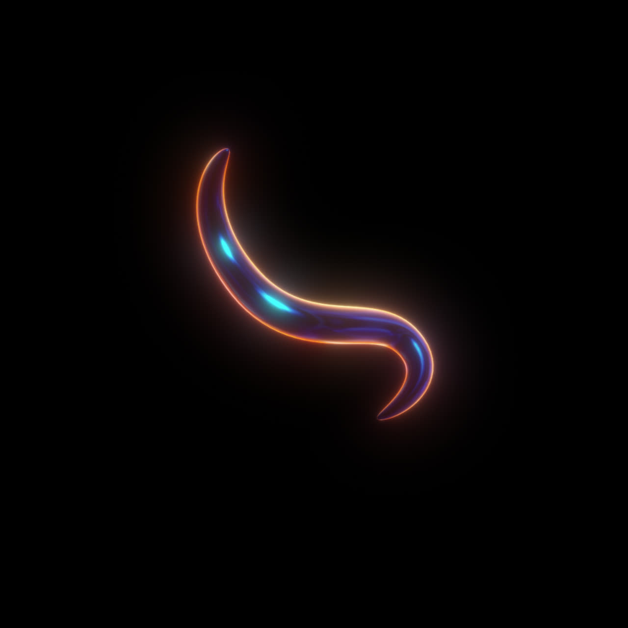 Glowing Letters D and C