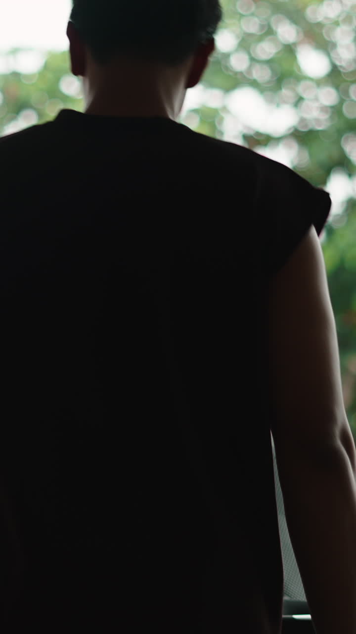 Person's Back View