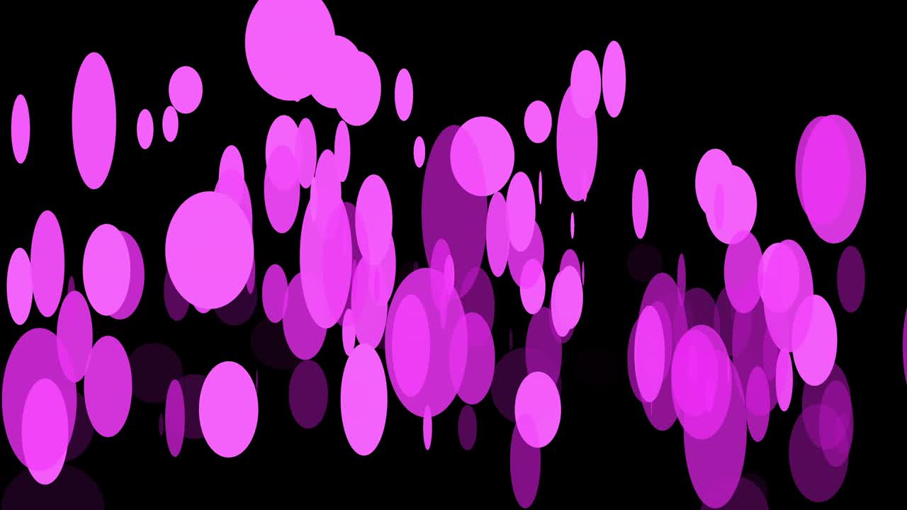 Black background with moving circles