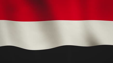 yemen background flag waving abstract banner - seamless video loop animation