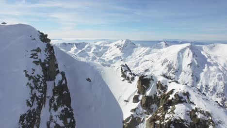 winter mountain peaks