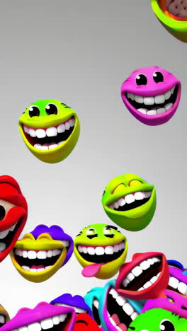 expressive yellow 3d emoji character in various moods