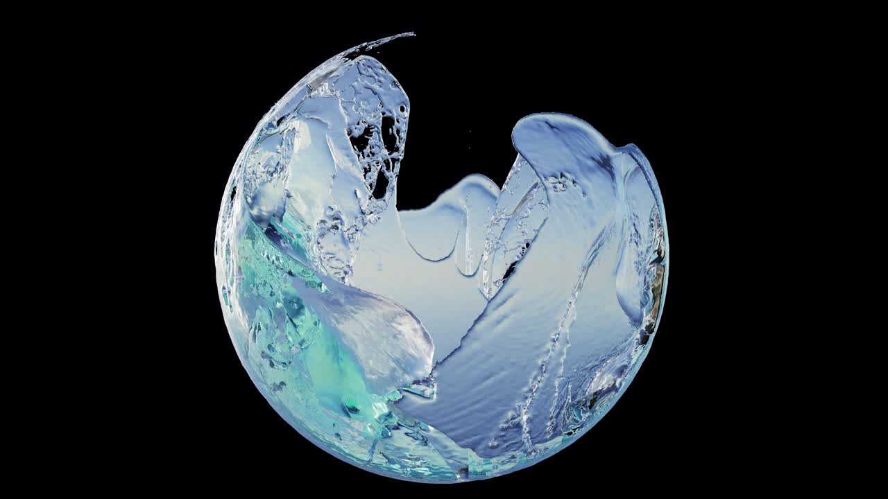 Filling water tank on transparent background