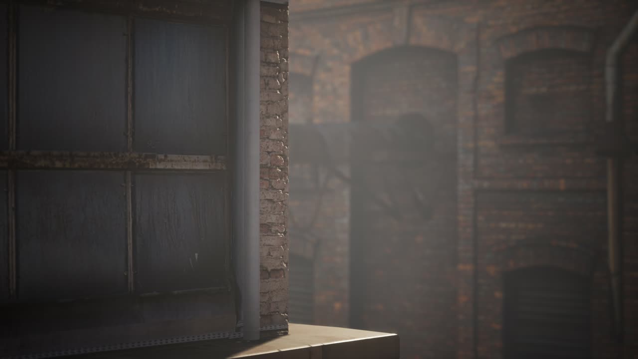 코로나바이러스 코로나19 전염병으로 인해 버려진 공장이 비어 있습니다.