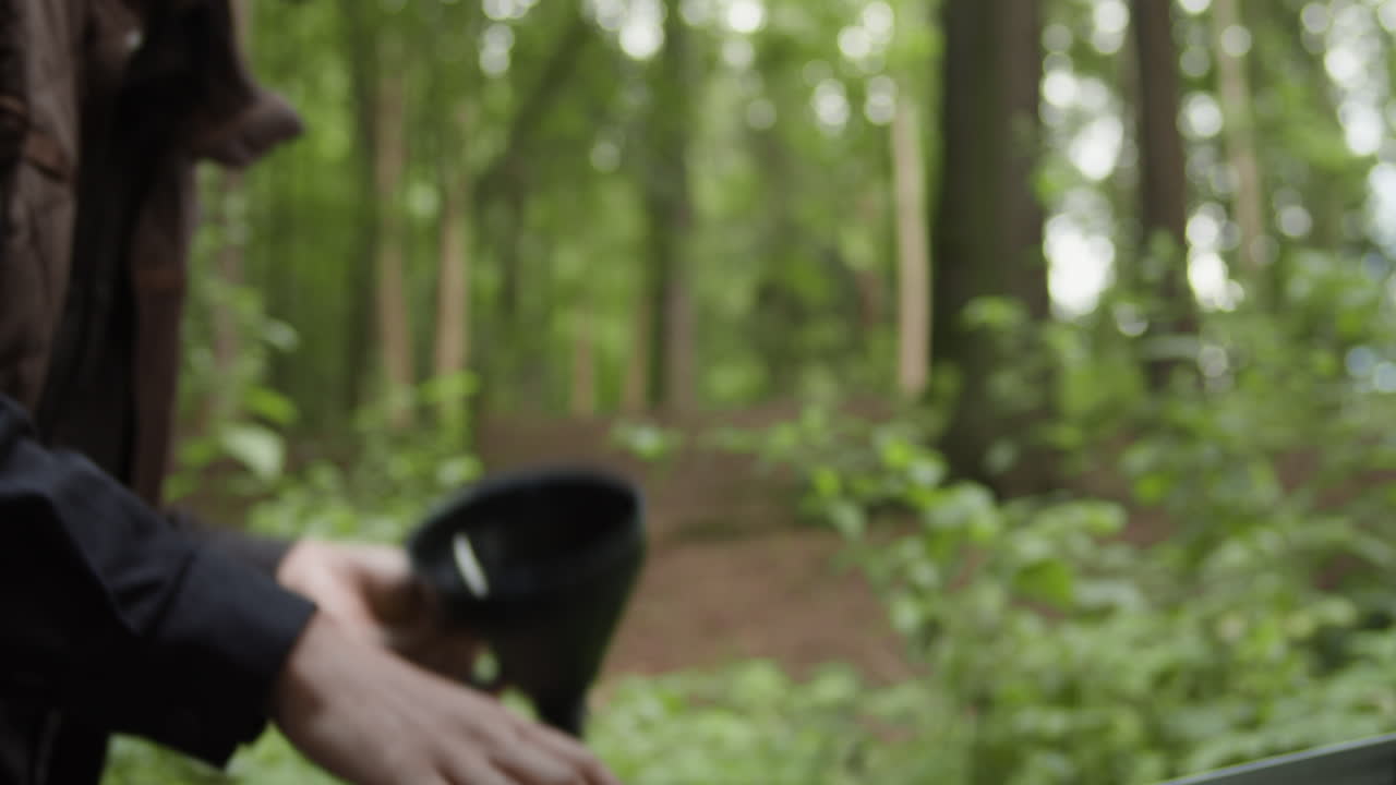 Transferring liquid in a forest setting