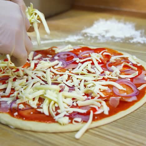 el proceso de hacer pizza