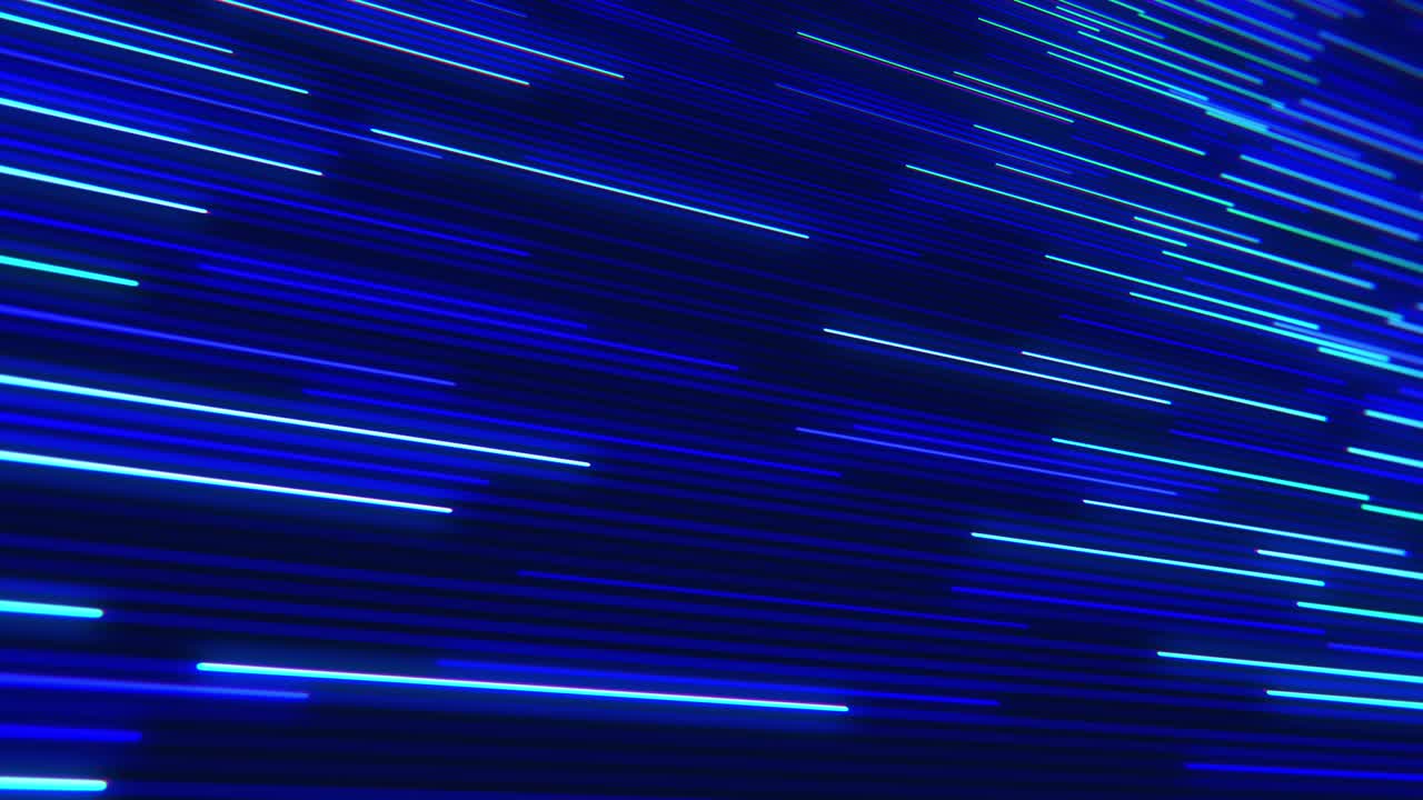 움직이는 네온 라인, 추상적인 애니메이션