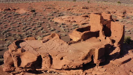 Wukoki-Pueblo---Patrimonio-Arquitectónico-Nativo-Americano-En-El-Monumento-Nacional-De-Wupatki