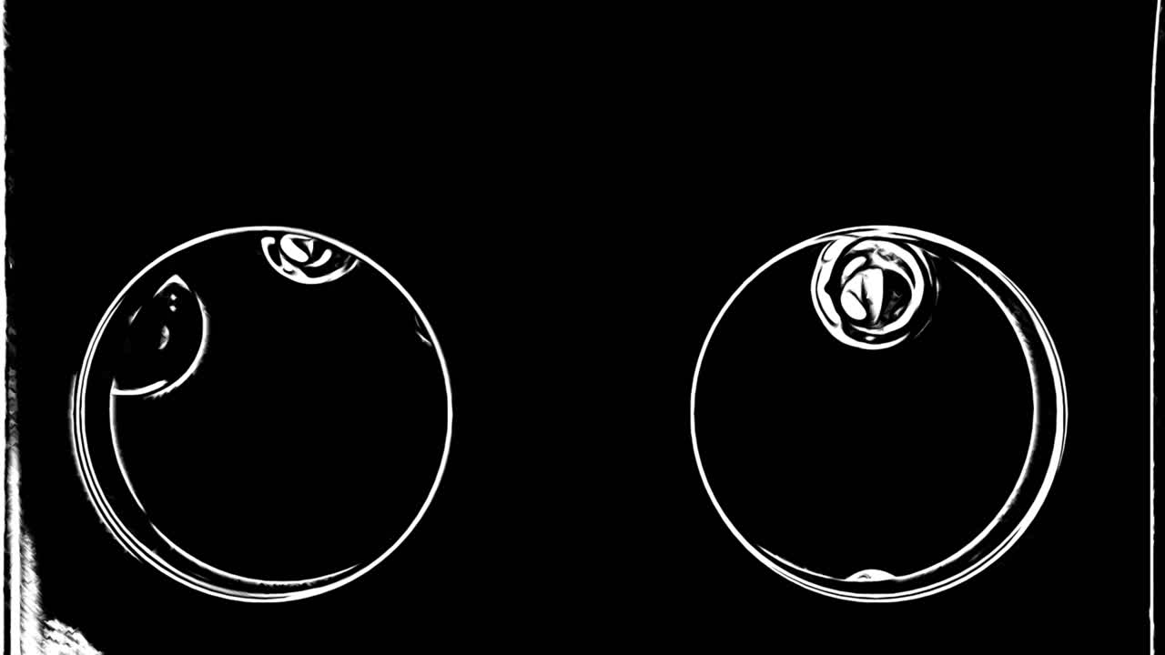 공을 가진 추상적인 기하학적 모양