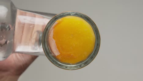 orange juice in a glass