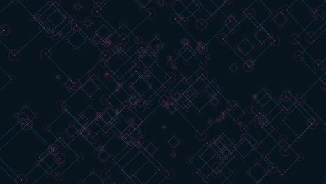 interconnected circle pattern on dark background