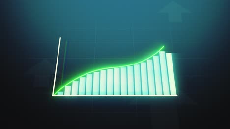 diagrama de gráfico de gráfico creciente