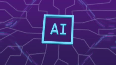 Animation-of-ai-data-processing-with-icons-and-network-of-connections