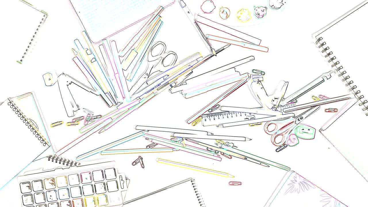 타이틀 또는 디자이너 로고를 위한 스케치 애니메이션 드로잉 도구, 루프 스 모션