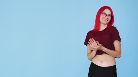 aplaudiendo a la mujer éxito apoyo aplaudiendo gif bucle