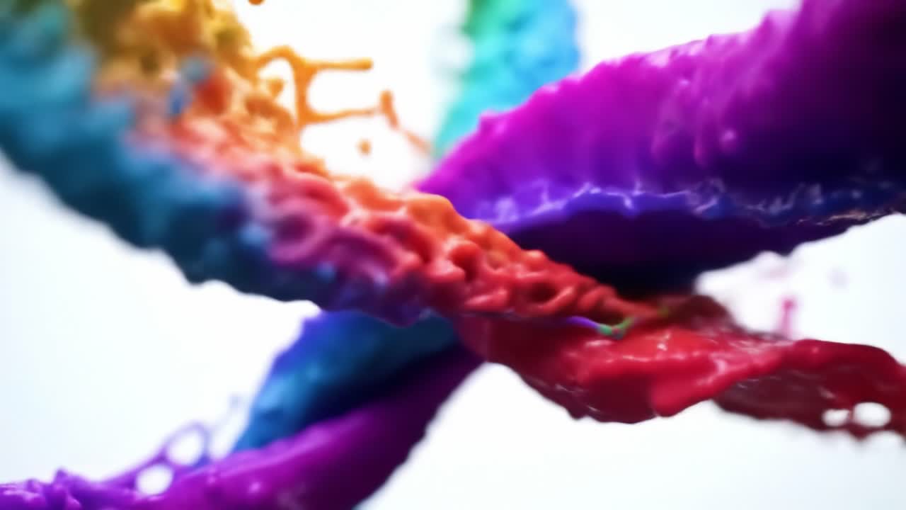 Colorful Liquid Splash Abstract Art