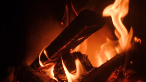 classic fireplace scene in slow motion 180 frames