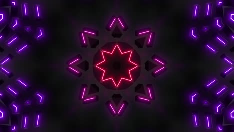 patrón geométrico de neón abstracto