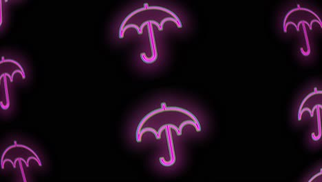 Pink-umbrella-pattern-with-led-light-in-club-style