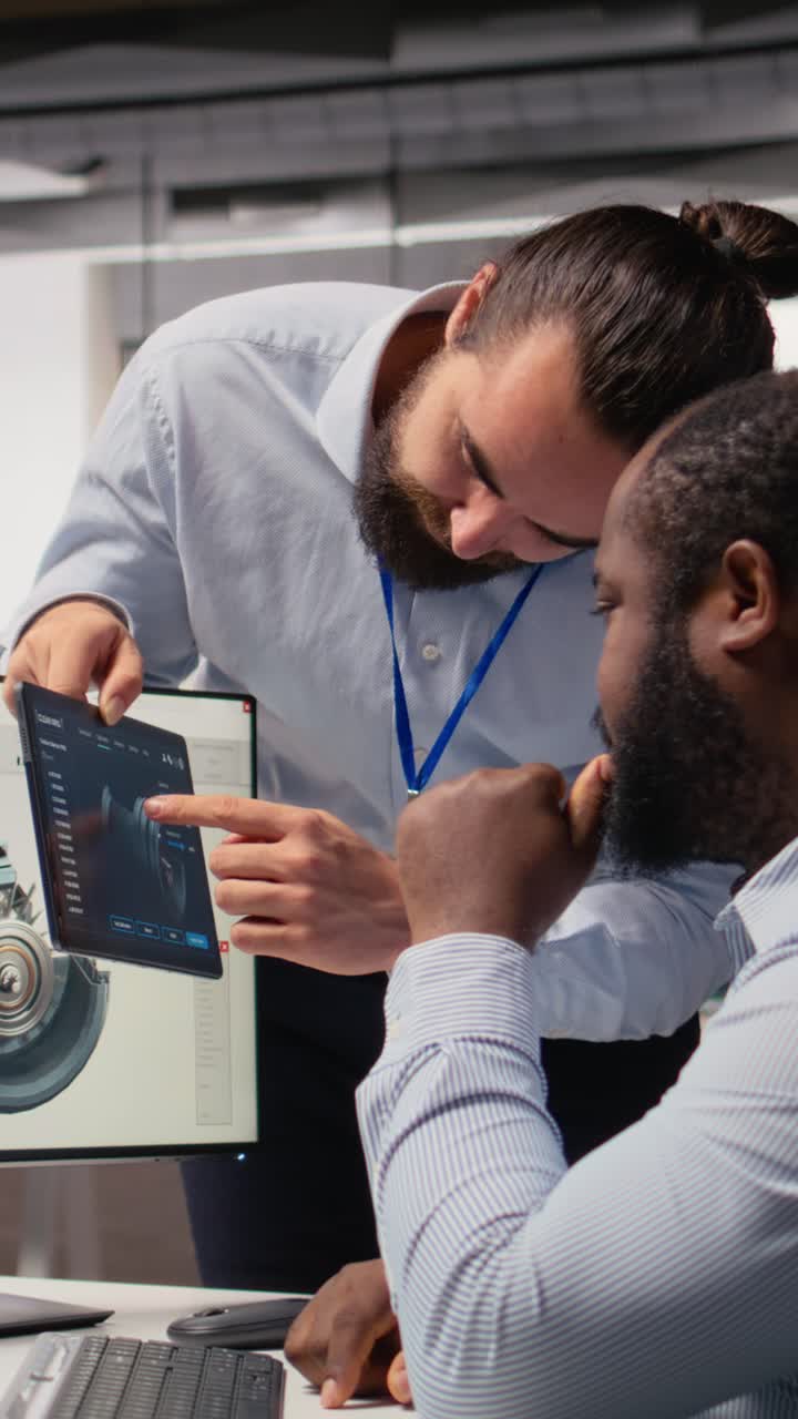 Manager and renewable technologies scientist upgrade turbine