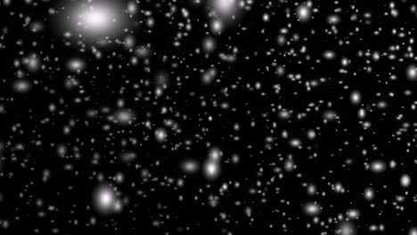 snowfall animation with black background