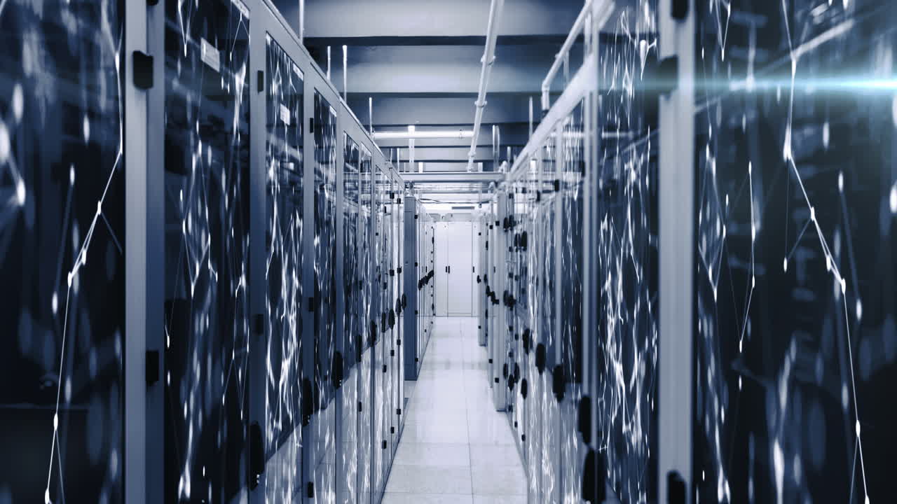 Network of connections over server room