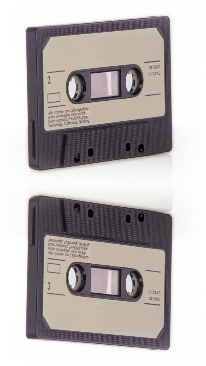 cinta de cassette en vertical
