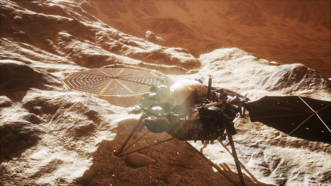Insight Mars exploring the surface of red planet
