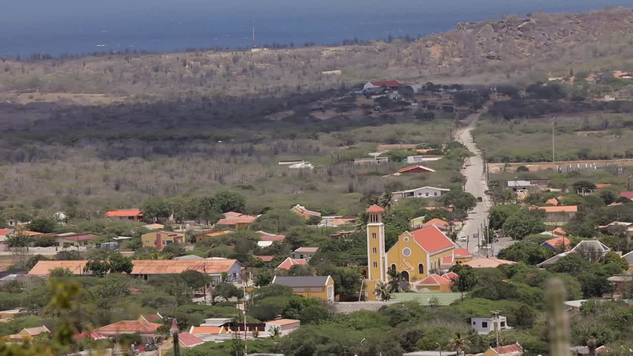 Overview of a Village with a Church