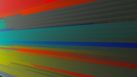 colourful stripes streaking into frame, graphic