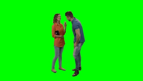 couple interacting with each other