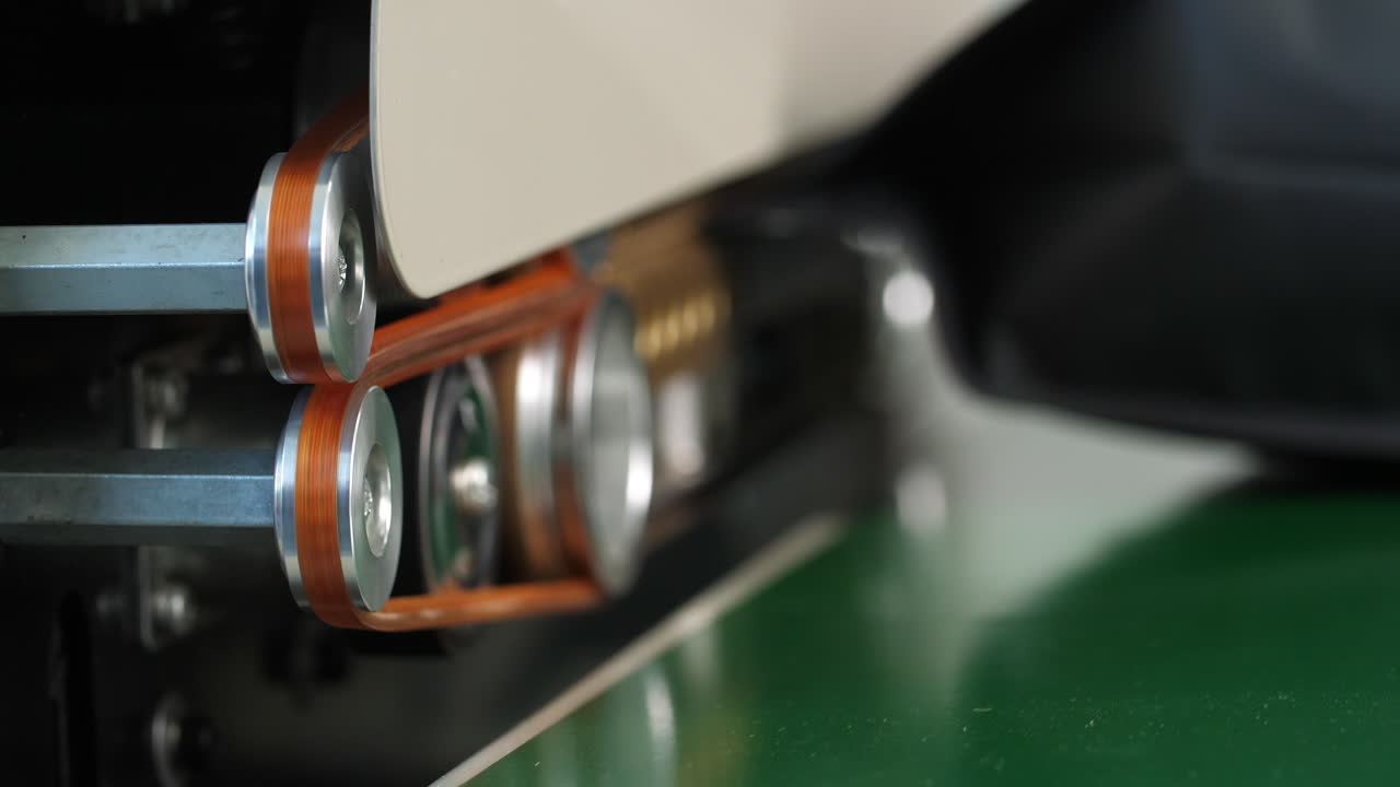 Automatic Machine In A Food Factory. Filling Bag