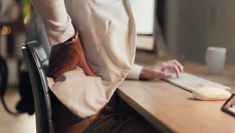 Body,-closeup-or-woman-with-back-pain-injury