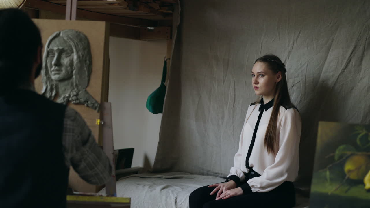 Art Student in a Studio