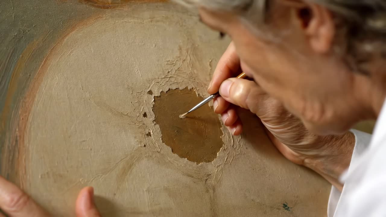 Art Restoration: Repairing a Damaged Painting