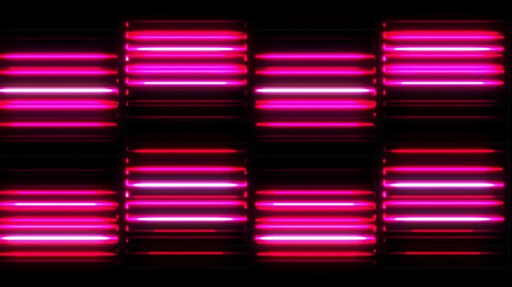 Pink Led Neon Disco Party Lights Motion Background Loop