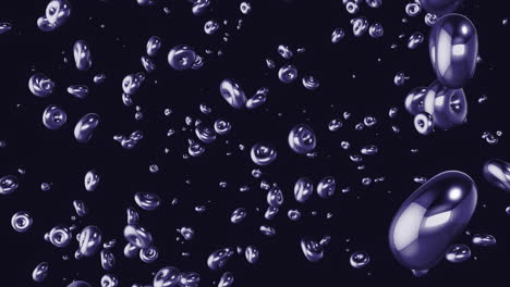 purple bubbles in motion