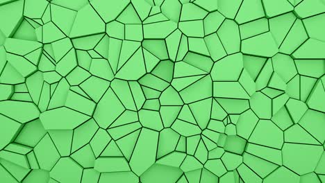 fondo de animación verde con superficie fracturada